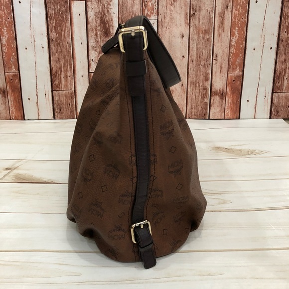 MCM München lovely chocolate Visetos hobo shopper - Picture 6 of 8